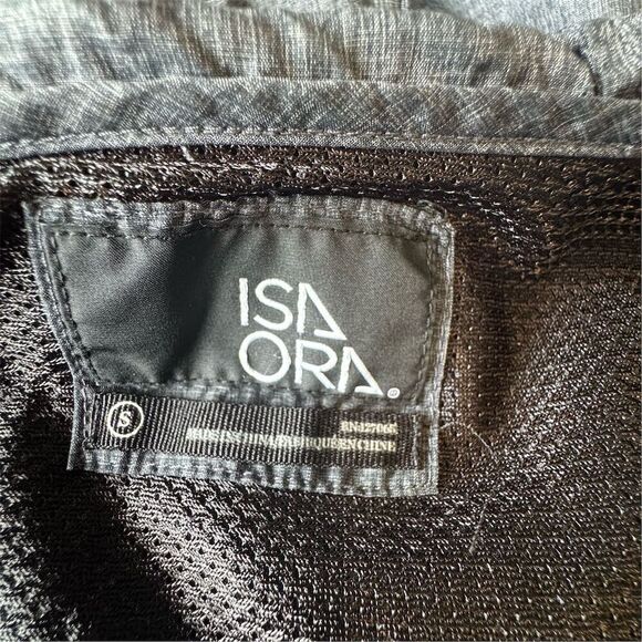 Isaora Men's Gray Packable Lightweight Shell Jacket Windbreaker Rain Hooded S - Picture 9 of 11